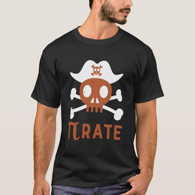 Pi Rat Pi-dagen Numerisk Matematisk Skämt T Shirt (Framsida)