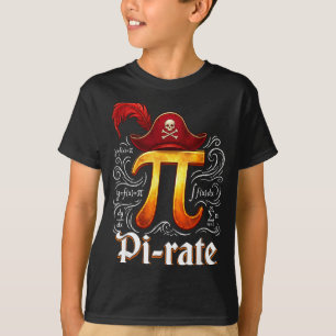 Pi Rate Science Student Math Lärare Rolig Pi-dagen T Shirt