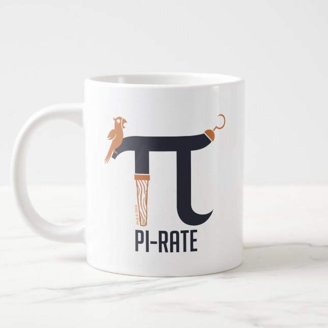 Pi-Rate-symbol Jumbo Mugg (Vänster)