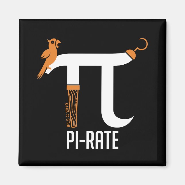 Pi-Rate-symbol Magnet (Framsidan)