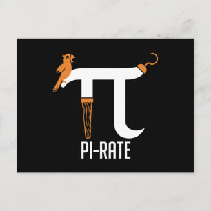 Pi-Rate-symbol Vykort