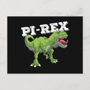 Pi Rex Day Dinosaur Math Mathematics Vykort