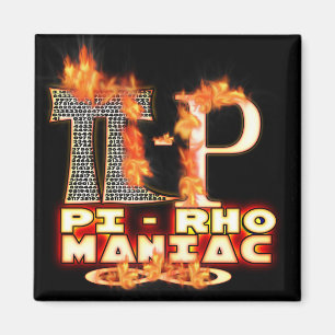 Pi - RhoGALNING - FLAMMADE (PYRO) GREKBREV Magnet