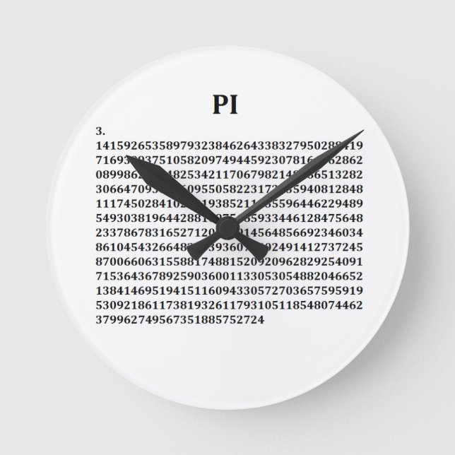 Pi Round Clock Rund Klocka (Framsida)