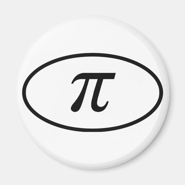 Pi Round Magnet (Framsidan)