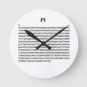 Pi-rundan tar tid på rund klocka