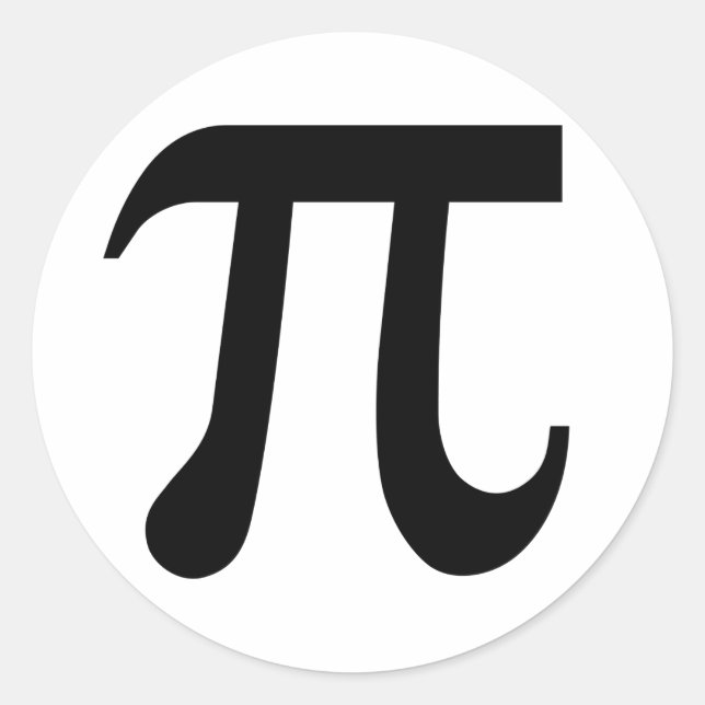 Pi Runt Klistermärke (Framsida)