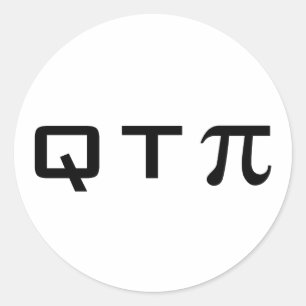 Pi Runt Klistermärke