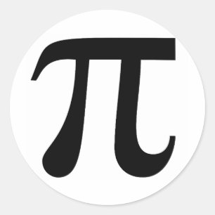 Pi Runt Klistermärke