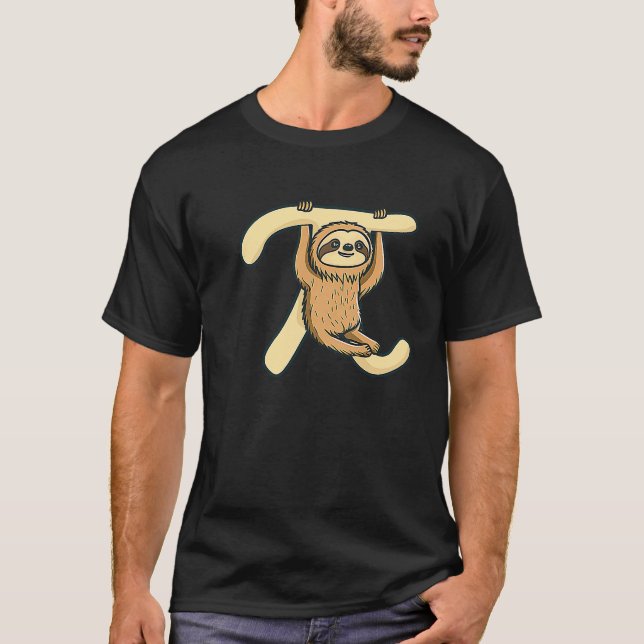 Pi Sloth Symbol Pi Day T Shirt (Framsida)