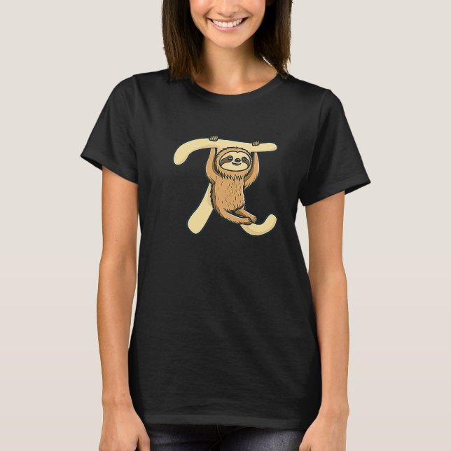 Pi Sloth Symbol Pi Day T Shirt (Framsida)