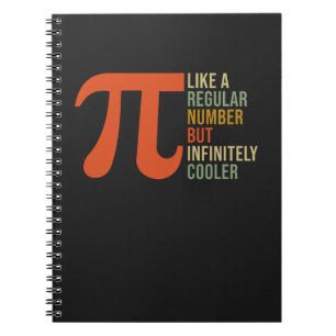 Pi som ett vanligt nummer men Cooler Funny Pi Day Anteckningsbok