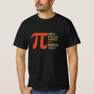 Pi som ett vanligt nummer men Cooler Funny Pi Day T Shirt