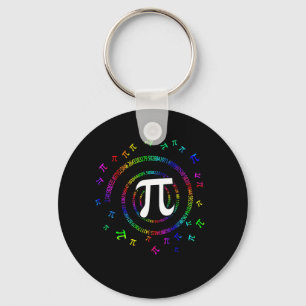 Pi Spiral-Novelty för Pi-dag Nyckelring
