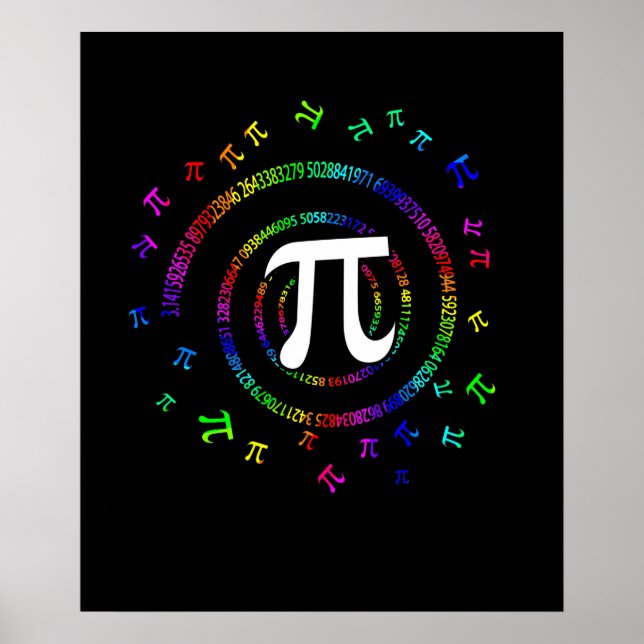Pi Spiral Novelty Poster (Framsidan)