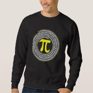 Pi Spiral-symbolens matematikens oändlighet irrati Lång Ärmad Tröja
