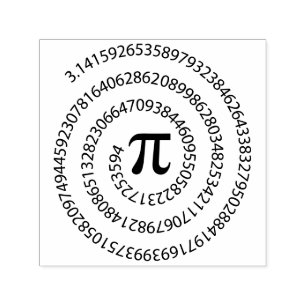 PI-stämpel, matematikpresent, matematiknörd-stämpe Självfärgande Stämpel