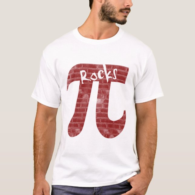 Pi Sten Brick Wall Tee Shirt (Framsida)