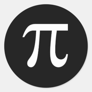 Pi Sticker Runt Klistermärke