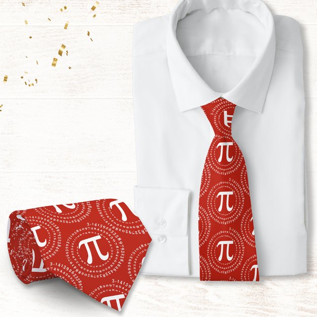 Pi Symbol 3.14 Antal Spiral Pi Day Red Slips (Skapare uppladdad)