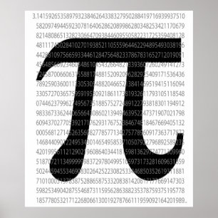 Pi-symbol för matematik poster