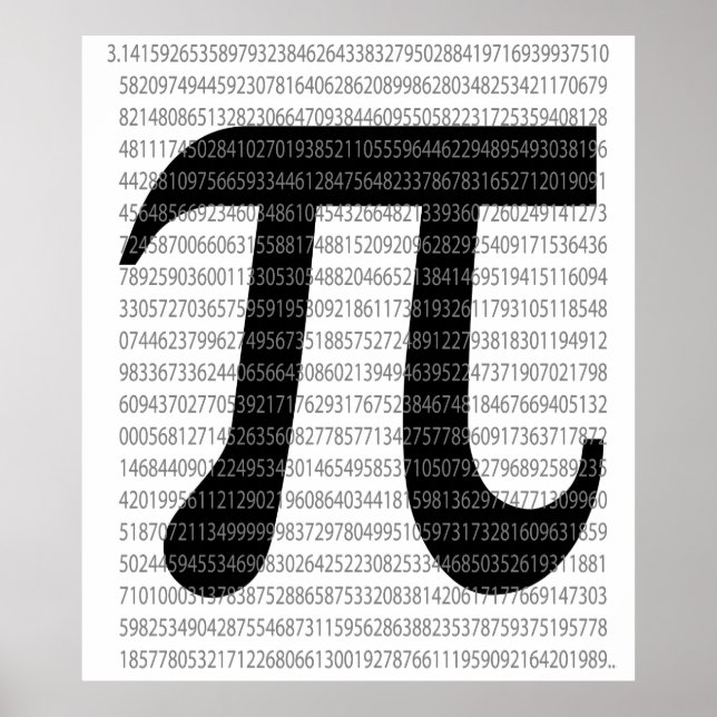 Pi-symbol för matematik poster (Framsidan)