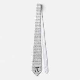 Pi-symbol för matematik slips