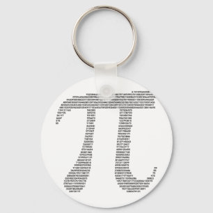 Pi-symbol Keychain Nyckelring