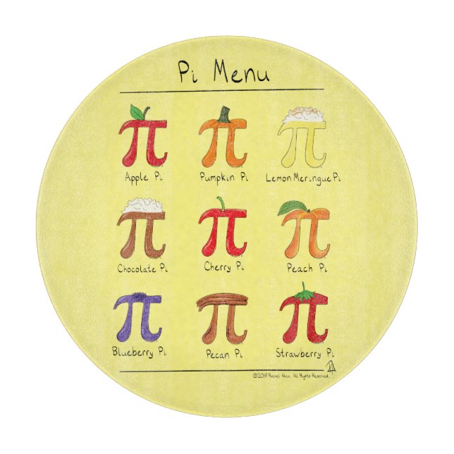 Pi Symbol Menu Cute Math Teacher (Framsidan)