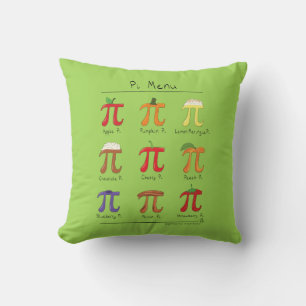 Pi Symbol Menu Cute Math Teacher Kudde