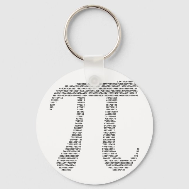 Pi Symbol-nyckelkedja Nyckelring (Framsida)