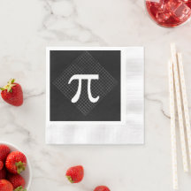 Pi Symbol Pi Day Papper Napkins
