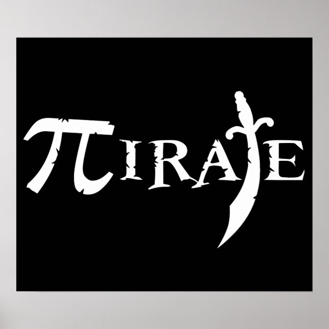 Pi Symbol Pirat Poster (Framsidan)