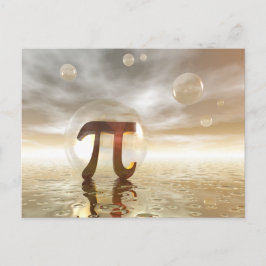 Pi-symbol postkort vykort