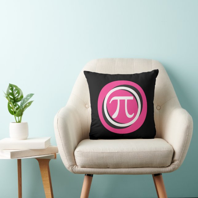 Pi Symbol ROSA and Coola Circles Dekorativ kudde (Stol)
