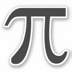 Pi Symbol Sticker Klistermärken