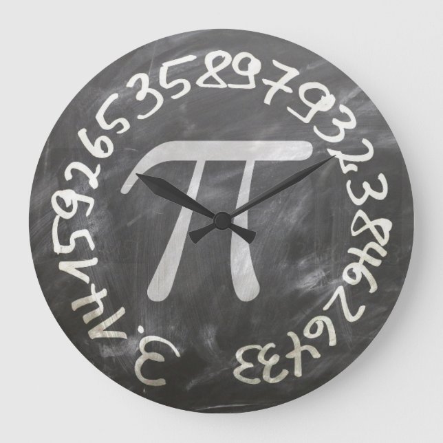 Pi-symbol, tematisk stor klocka (Framsida)