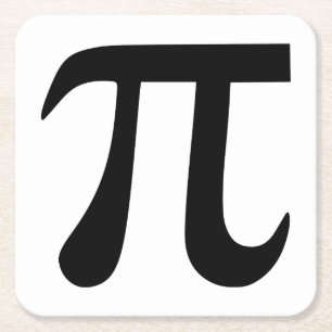 Pi-symbol Underlägg Papper Kvadrat