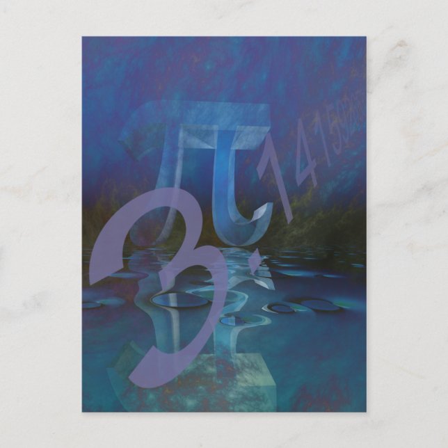 Pi-symbol Vykort (Framsida)