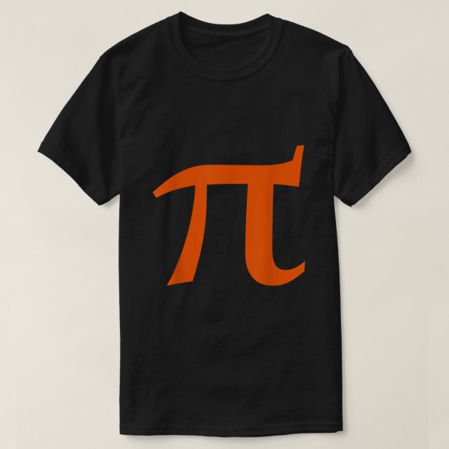 Pi-symbolskjorta orange pi day math-lärare t shirt (Design framsida)