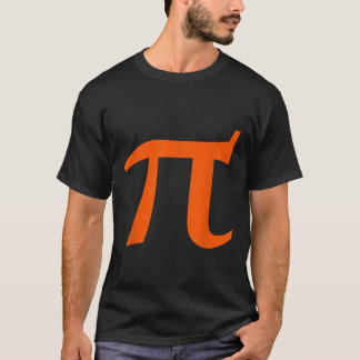 Pi-symbolskjorta orange pi day math-lärare t shirt