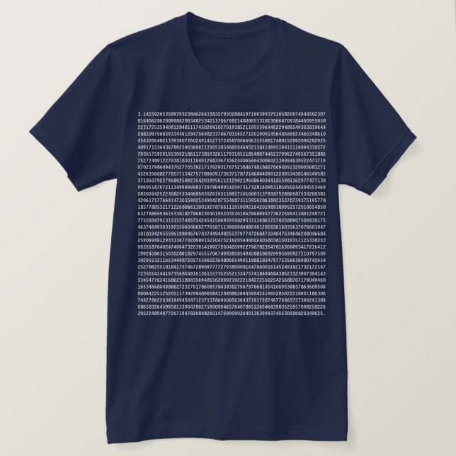 Pi T-Shirt (Design framsida)
