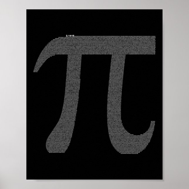 Pi-tecken med 10 poster (Framsidan)