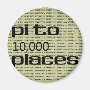 Pi till 10000 ställen magnet