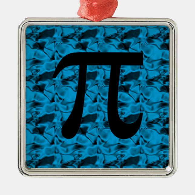 Pi undertecknar julgransprydnad metall (Framsidan)