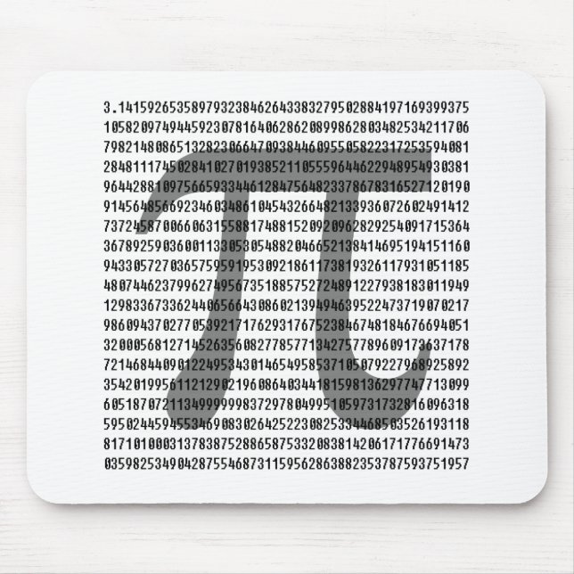 Pi vid numrerar musmatta (Framsidan)