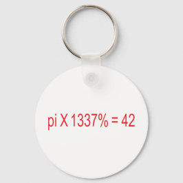 pi X 1337% = 42 Nyckelring