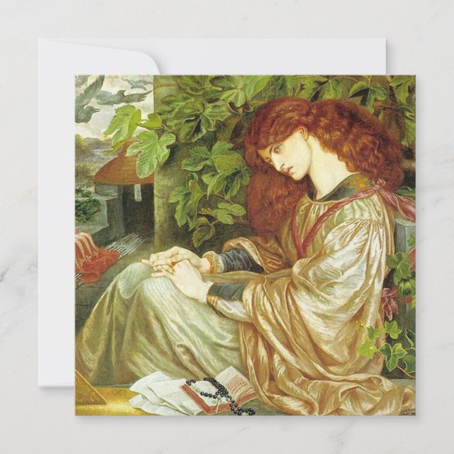 Pia De'Tolomei (vacker italiensk kvinna) Kort (Framsida)