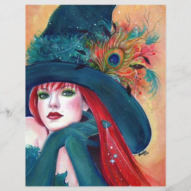 Pia Dora Halloween Witch Flyers av Renee (Framsidan)