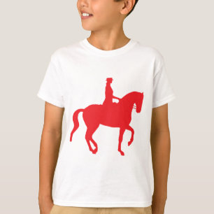 Piaffe Dressagehäst och ryttare (red) T Shirt